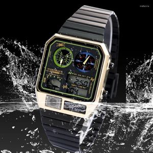 Horloges Humpbuck Horloge Explosie Heren Set Luxe Militaire Digitale Sport Kwartsbestendig