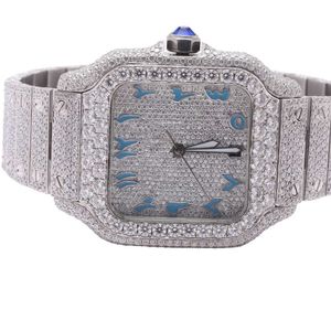 Polshorloges iced out labgrown handgemaakte diamant luxe herenhorloge aanpassing diamant horloge fabrikant fijne juwelier2zdti0c