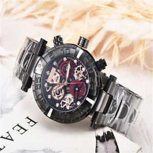 Montre-bracelets Invincible Fashion Mend Men's Quartz Regardez les montres de luxe invaincus Invicto Reloj de Hombre pour Drop 253d
