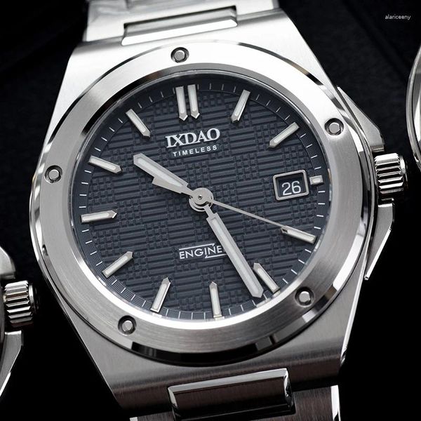 Relojes de pulsera IPOSE IXDAO Ingeniero Reloj de lujo Cristal de zafiro PT5000 SW200 Mecánico automático 316L Acero Negocios 39.5 mm Reloj de pulsera para hombres