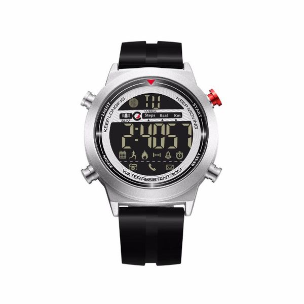 Relojes de pulsera Jeiso Relojes deportivos para hombre a prueba de agua 30 m Bluetooth Calorías Digital Moda inteligente Relojes de pulsera electrónicos casuales Relojes de pulsera Wr