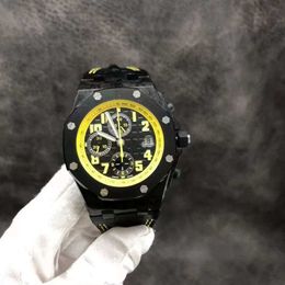 Montres-bracelets Jf V10 26176 les frelons montres mécaniques montre pour homme 42mm 3126 mouvement chronographe automatique bague en céramique boîtier en alliage de titane carbone