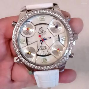 Horloges Jkco Tsjechische luipaardmode, hoogwaardig strass koppelhorloge, niet-mainstream hiphop, hiphop