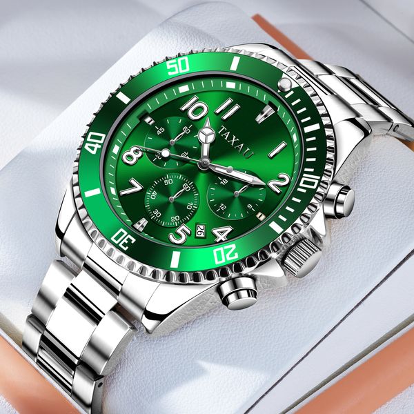Montres-bracelets JSDUN montre de marque de luxe pour hommes mode décontractée montres à quartz intelligentes en acier inoxydable étanche mâle horloge Relogios Masculino 230905