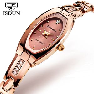 Montres-bracelets JSDUN Original 6531 montre à Quartz pour femmes 30 M étanche dames montres de luxe filles mode montre en or Rose en vente 230215