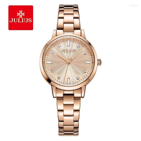 Mujeres de pulsera Julius Brand Women Quartz Watch Fashion Fashion Casual SCEOL SCEARLE SCROLEL Reloj Giftswristwatches Iris22