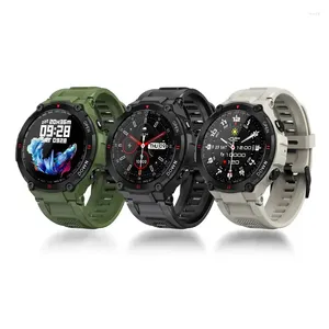 Horloges K27 Outdoor slimme armband 1,28 inch IPS waterdicht horloge Monitoring hartslag bloeddruk en zuurstofbeweging