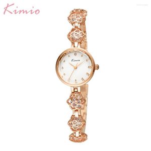 Relojes de pulsera Kimio 2023, pulsera de moda, vestido de mujer, relojes de cuarzo para mujer, reloj femenino, caja de regalo, reloj femenino