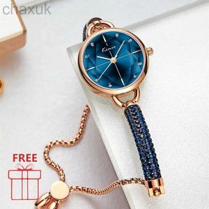 Polshorloges kimio dames horloges diamant armband kristallen band Watch Ladies Brand Luxe vrouwelijke polshorloge dropshipping Quartz Clock Gifts D240417