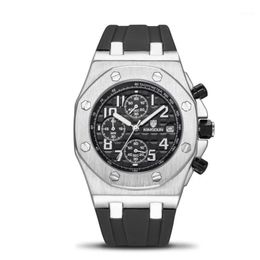 Horloges KIMSDUN Merk Multi-stijl Heren Quartz Horloge Multifunctionele Siliconen Rubber Waterdichte Sport Zakelijke Top Luxe