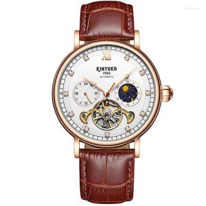 Montres-bracelets Kinyued Multi-Functional Men's Mechanical Watch Star Month Classic-