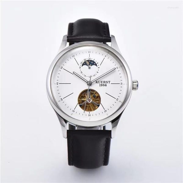 Relojes de pulsera Kuerst Dial grande Espejo automático Polarizado Calendario Seis colores Reloj de tendencia de moda