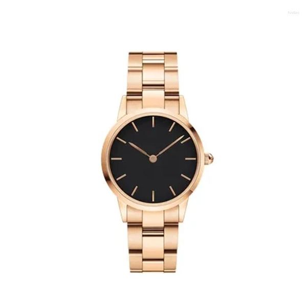 Montre-bracelets pour dames anniversaire de la Saint-Valentin Gift Fashion Watch Big en acier inoxydable Mouvement japonais