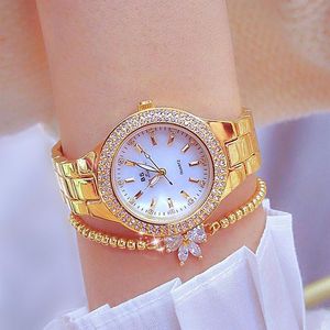 Relojes de pulsera para mujer, Relojes de pulsera, Reloj dorado para mujer, Reloj plateado de acero inoxidable con diamantes de cristal, Reloj para Hombre 2023, relojes de pulsera