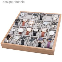Montres-bracelets grande boîte de rangement boîte de rangement 24 fentes boîte de luxe organisateur boîte d'affichage boutique cadeau créativité C24325
