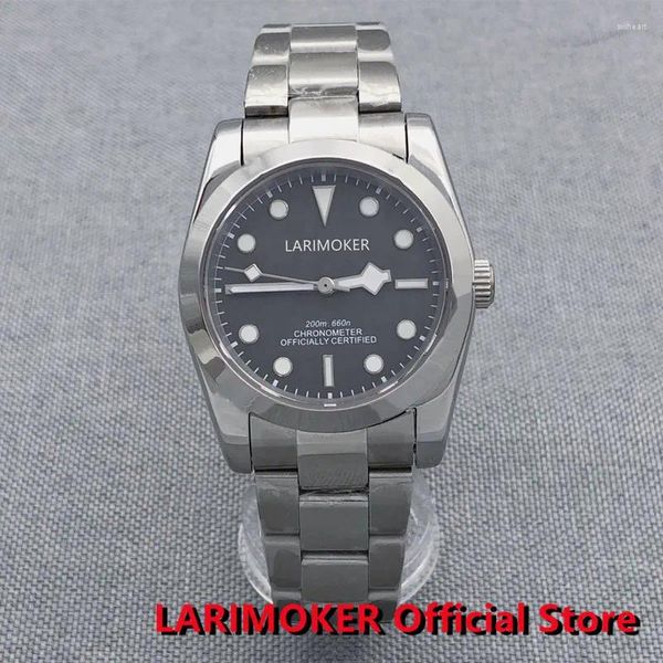 Armbanduhren Larimoker 2023 Marke 39mm BB58 mechanische Armbanduhr Luxus NH35 PT5000 Automatik Herren Saphirglas Reloj Hombre