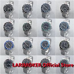 Montres-bracelets LARIMOKER 40mm hommes montres mécaniques automatiques de luxe NH35A PT5000 montre étanche en acier inoxydable Relogio Masculino