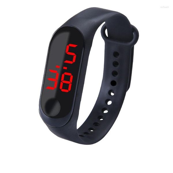 Relojes de pulsera Reloj digital LED Hombres Mujeres Moda casual Deporte Niñas Pulsera Niños Relojes Pulsera electrónica para niños Niños Ventas al por mayor