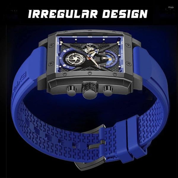 Relojes de pulsera LIGE, relojes para hombre, reloj de esfera grande superior, reloj de pulsera de cuarzo resistente al agua con fecha para hombre, reloj cronógrafo deportivo, reloj Relogio