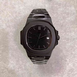 Horloges Limited Edition U1 Herenhorloge Automatisch gegraveerd uurwerk 5711 Saffierkristalglas achterkant Zwarte wijzerplaat 316 roestvrijstalen band