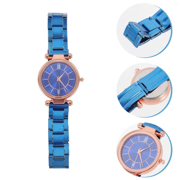 Relojes de pulsera Niña Banda de acero Reloj de cuarzo Niño Regalos para hombre Relojes de moda para mujeres Muñeca cómoda