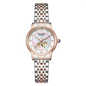 Montres-bracelets Longbo Top Marque 83252 Montre en acier inoxydable de haute qualité pour femme Luxe Mécanique Montres étanches Designer