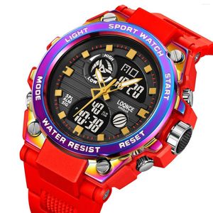 Horloges LOQNCE Sport heren Digitale Horloges Top Quartz Horloge Mannen Waterdicht S Mannelijke Klok Relogio Masculino 2023