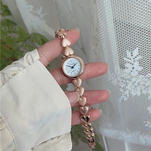 Montre-bracelets Love Heart Bracelet Strap Femmes Regarder Fashion Ladies Quartz Couade de luxe Corloge de luxe Relojes para Mujer