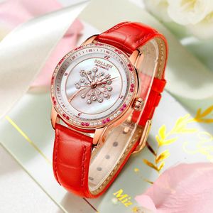 Relojes de pulsera luminosos para mujer, pequeños relojes mecánicos para mujer, cinturón exquisito para mujer, modelos japoneses y coreanos SL408