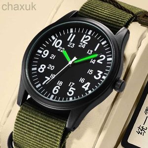 Polshorloges Luminous Nylon Band Military Watch Men Heken Army Pols Sports Sports Relojes Para Hombre Relogio Masculino D240417