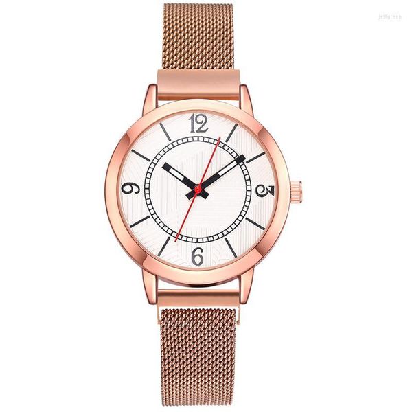 Armbanduhren Luxus 2022 Magnetschnalle Quarzuhren Frauen Hohe Qualität Maßgeschneiderte Uhr Desgin Clock Drop