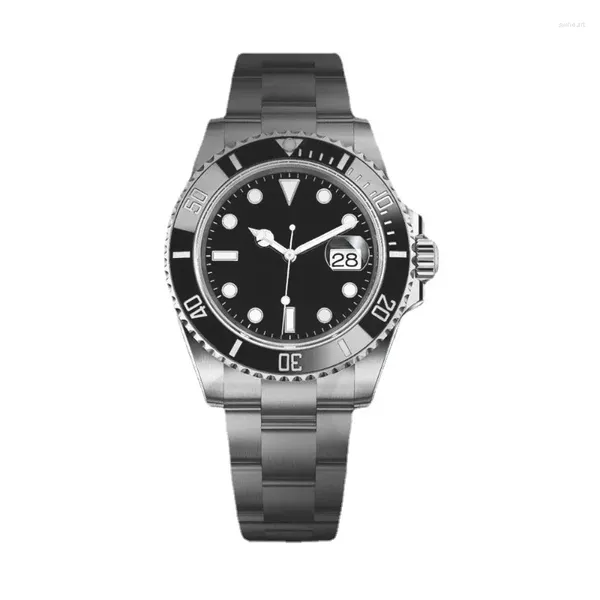 Montre-bracelets Luxury Watch Automatic pour hommes montres mécaniques 904L STRAPE D'ACIER SOIRE