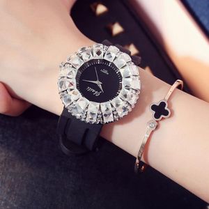 Polshorloges luxe grote diamanten horloge horloges van hoogwaardige mode kwarts-battery horloges
