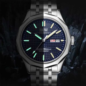 Horloges Luxe merk I W Carnival heren januari geïmporteerd NH36A automatische mechanische lichtgevende bol 100M waterdicht horloge C563C24325