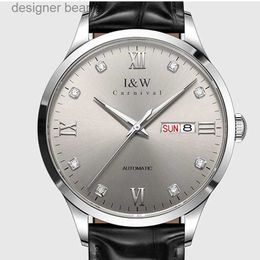 Relojes de pulsera marca de lujo I W para hombre enero importado NH36A SIIO automático mecánico esférico diamante impermeable RELOJ C555C24325