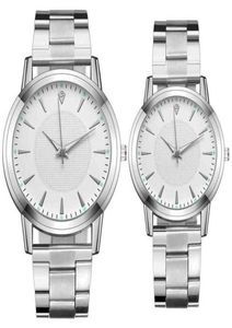Polshorloges luxe paar horloges voor geliefden Kwarts Kijk Elegante zakenmensen kijken vrouwen kijken naar Sliver Black Clock Relogio MAS4211467