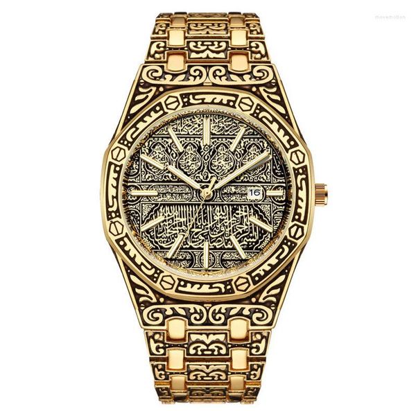 Montre-bracelets Robe de luxe Bling en acier inoxydable Quartz montre pour femmes femmes hommes mâle argent or