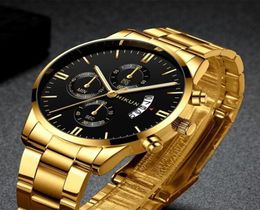 Montre-bracelets Luxury Fashion Strap en acier inoxydable Men039s Quartz Gift Watch Digital for Men Dehroproping Man Watches 2021 Modern 4302287