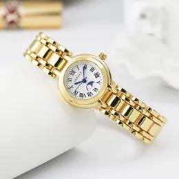 Montres-bracelets Montres de luxe pour femmes 2024 Robe décontractée Classique Simple Montre-bracelet pour dame Quartz Bracelet en acier Montre Zegarek Damski