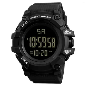 Montres-bracelets de luxe hommes analogique numérique montre extérieure militaire Sport LED étanche Reloj Deportivo Hombre électronique automatique