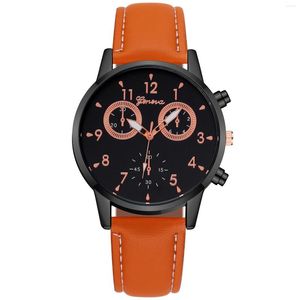 Montres-bracelets de luxe hommes montre à quartz Leuter Bracele ultra mince arabe cadran numérique haut de gamme affaires décontracté sport de plein air montre-bracelet cadeau