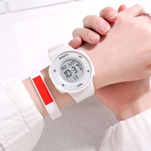 Horloges Luxe Mens Digitale Led Horloge Datum Sport Mannen Outdoor Elektronische Smart Voor En Vrouwen Ronde Band Armband