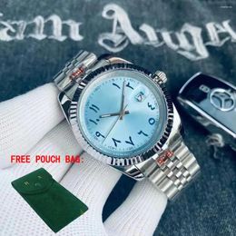 Montre-bracelets Luxury Mens Watch Automatic Mechanical Sky Blue Blue Green 2024 Sport Montres