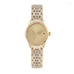 Montre-bracelets Luxury Rythmic Ladies Quartz Watch Female Femelle Gold Silver en acier inoxydable Bracelet Sapphire Verre avec Date