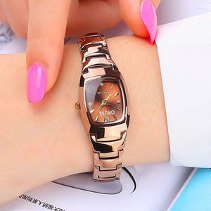 Horloges Luxe Vierkante Vrouwen Armband Horloges Mode Diamant Rose Goud Roestvrij Staal Waterdicht Dames Horloge Vrouwelijke Klok Geschenken
