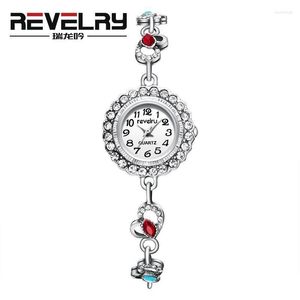 Polshorloges luxe roestvrijstalen armband horloges voor vrouwen kristal analoge kwarts damesjurk klok relogio feminino relojwristwatches h