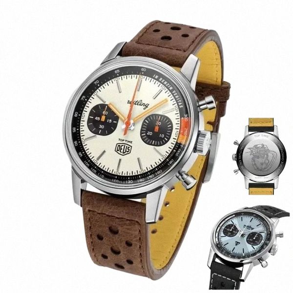 Montres-bracelets pour hommes Montre de luxe Top Time Marque Hommes Professionnel Aviation Chronographe Montre-bracelet Panda Eye Business Pour Hommes montres