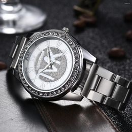 Montres-bracelets De Luxe TVK Marque Bracelet Montre Pour Femmes Diamant Romain Relojes Digitales Hommes Montres À Quartz Zegarek Damski Reloj Hombre
