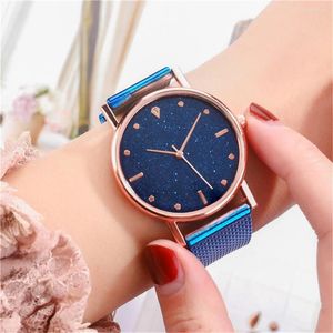 Horloges Luxe Horloges Vrouwen Mode Quartz Horloge Roestvrij Stalen Wijzerplaat Casual Bracele Mesh Montre Femme Relogios Masculinos