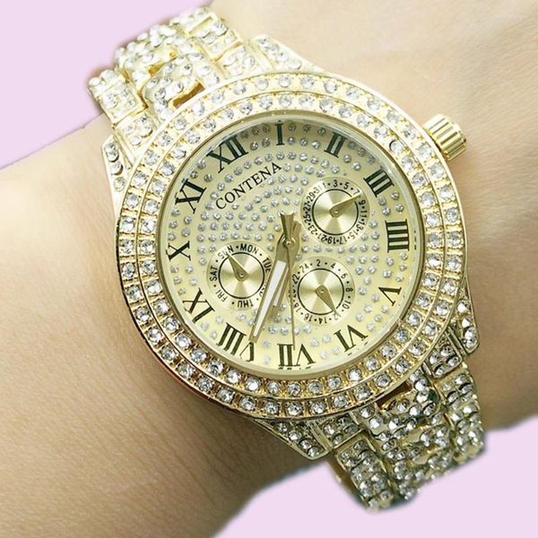 Relojes de pulsera Pulsera de lujo para mujer Relojes de cuarzo para reloj magnético femenino Vestido deportivo para mujer Reloj de pulsera con esfera romana Relogio Feminino